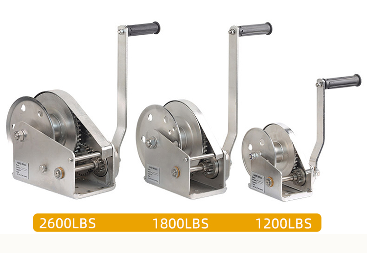 Stainless steel hand winch