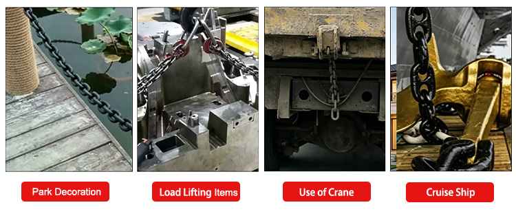G80 4 Times Proof Load Lifting Manganese Steel Chains