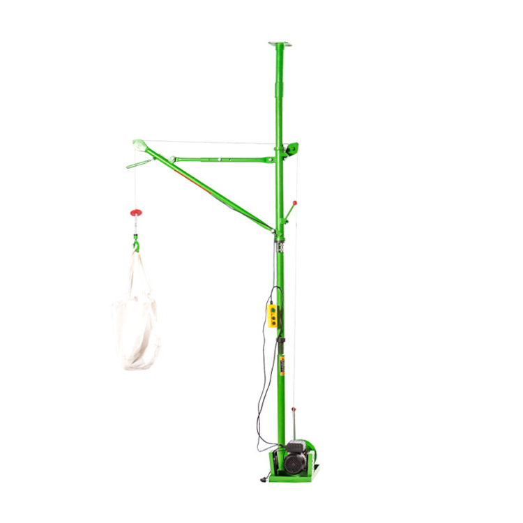 Guindaste de construção de coluna única interna